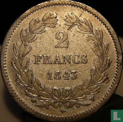France 2 francs 1843 (W) - Image 1