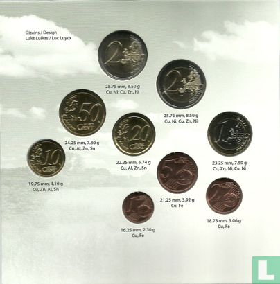 Latvia mint set 2015 "The Black Stork" - Image 3
