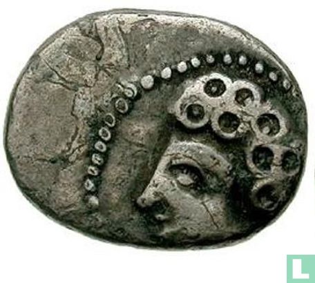 Ancient Celts (Sequani tribe) AR quinarius (boar) approx 70-50 BC  - Image 2