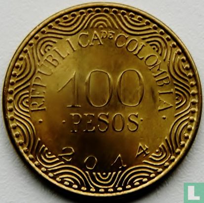 Colombia 100 pesos 2014 - Afbeelding 1