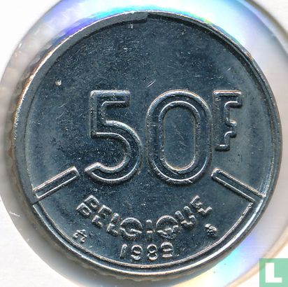 Belgium 50 francs 1989 (FRA) - Image 1
