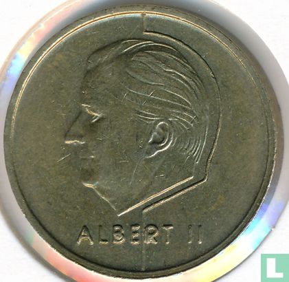 Belgium 5 francs 1994 (FRA - upper part of the B is full) - Image 2