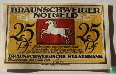 Braunschweig 25 Pfennig 1921 (e) - Bild 1