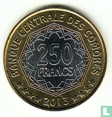 Comoros 250 francs 2013 "30th anniversary of the Central Bank of the Comoros" - Image 1