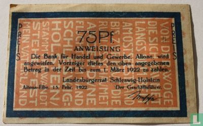 Altona 75 Pfennig 1922 (2) - Image 2