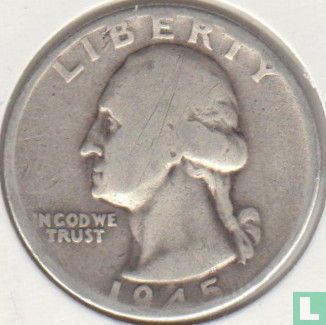 United States ¼ dollar 1945 (D) - Image 1