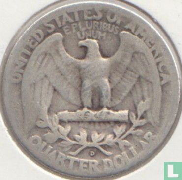Verenigde Staten ¼ dollar 1945 (D) - Afbeelding 2