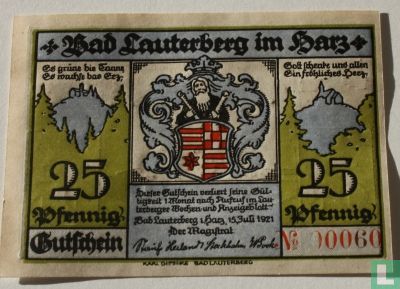 Lauterberg, Bad 25 Pfennig 1921 - Image 1