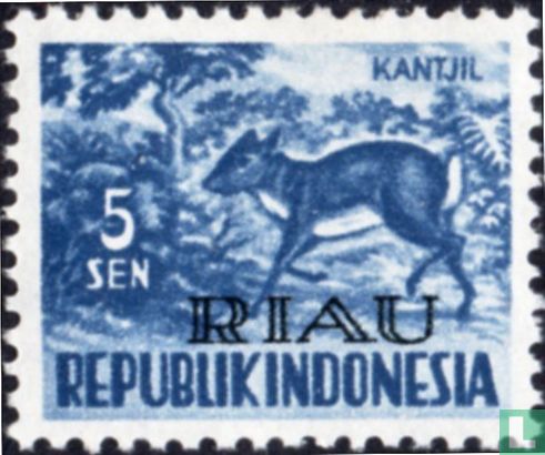 Stamps of Indonesia with overprint RIAU