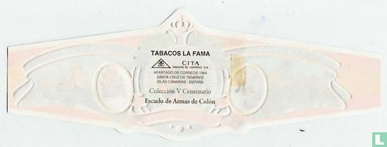 Escudo de Armas de Colon 1493 V Centenario - Tabacos 1492 Vega de Tabacos - La Fama 1992 Flota de Colon - Image 2