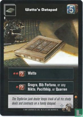 Watto's Datapad - Afbeelding 1