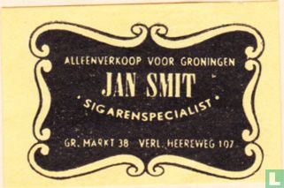 Jan Smit - sigarenspecialist