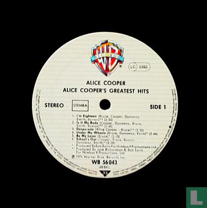 Alice Coopers Greatest Hits - Image 3