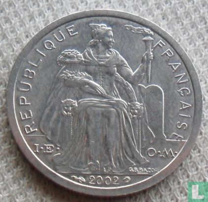 Nieuw-Caledonië 1 franc 2002 - Afbeelding 1