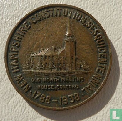 USA Daniel Webster New Hampshire Sesquicentennial 1788 - 1933 - Afbeelding 1