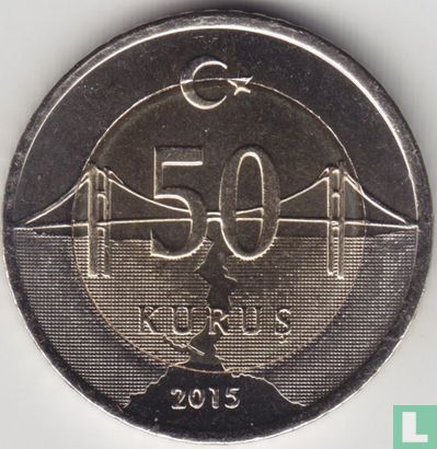 Turkije 50 kurus 2015 - Afbeelding 1