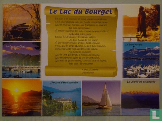 Le Lac du Bourget: (lg 18km- profondeur 145 m) - Afbeelding 1