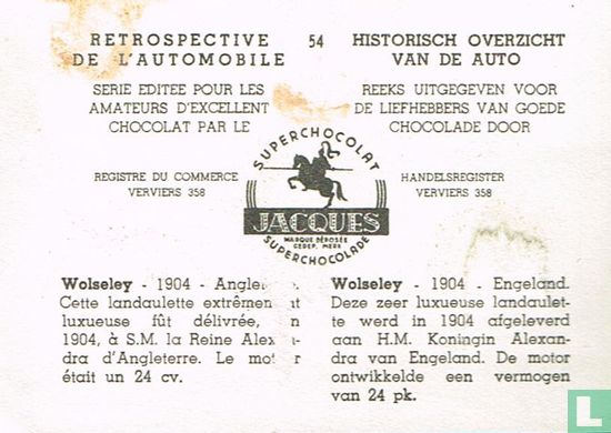 Wolseley - 1904 - Image 2