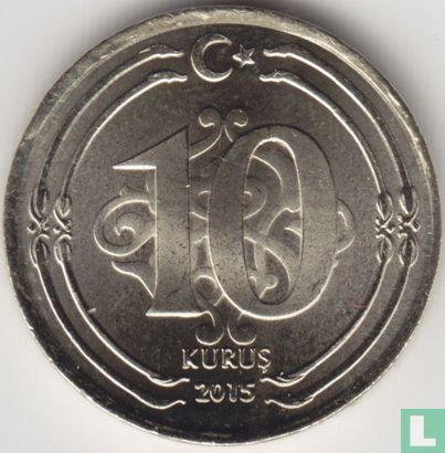 Turkije 10 kurus 2015 - Afbeelding 1
