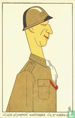 Lt. Gen. W. Simpson. Aanvoerder v.h. 9e Amerik. Leger - Image 1