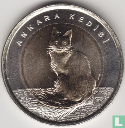 Turquie 1 türk lirasi 2015 "Angora Cat"  - Image 2
