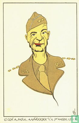 Lt. Gen. A. Patch. Aanvoerder v.h. 7e Amerik. Leger - Image 1