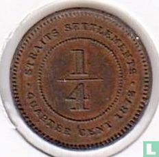 Établissements des détroits ¼ cent 1872 (H) - Image 1