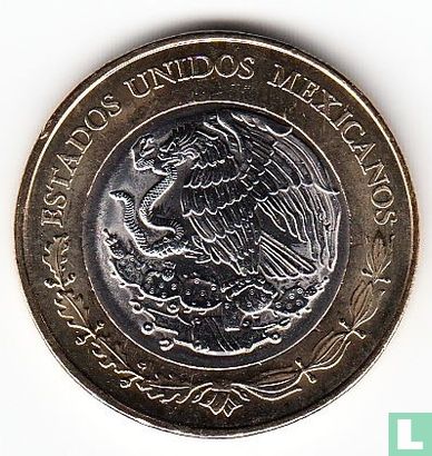 Mexique 20 pesos 2013 "100e anniversaire mexicaine armée" - Image 2