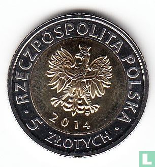 Pologne 5 zlotych 2014 "Royal Castle of Warsaw" - Image 1