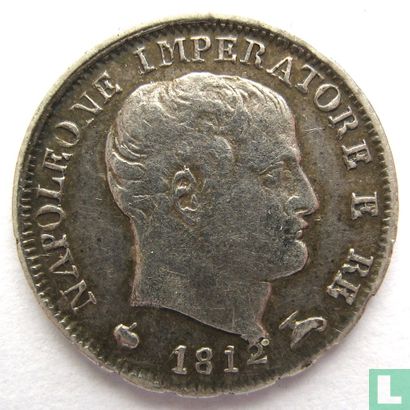 Koninkrijk Italië 5 soldi 1812 (M) - Afbeelding 1