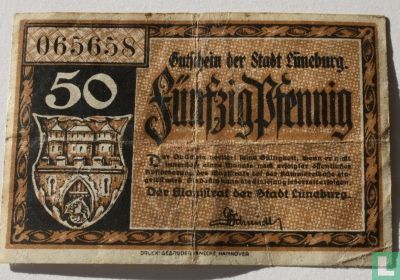 Lüneburg Notgeld 50 Pfennig ND (1920) - Afbeelding 1