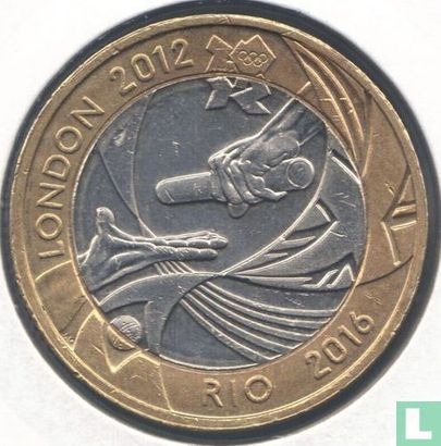 Verenigd Koninkrijk 2 pounds 2012 "London 2012 olympic handover to Rio 2016" - Afbeelding 2