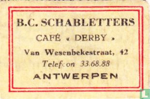 B.C. Schabletters café "Derby"