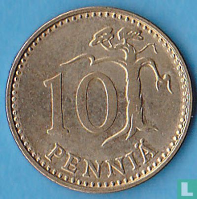Finland 10 penniä 1978 (Double strike) - Image 2