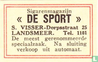 Sigarenmagazijn "De Sport" - S. Visser - Bild 1