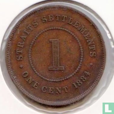 Straits Settlements 1 Cent 1884 - Bild 1