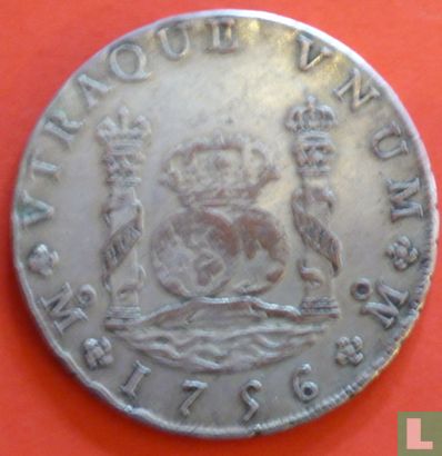 Overeenkomend geweten verzameling Spaanse 8 Real - Spaanse Mat - Spaanse Dollar (1756) - Replica munten -  LastDodo