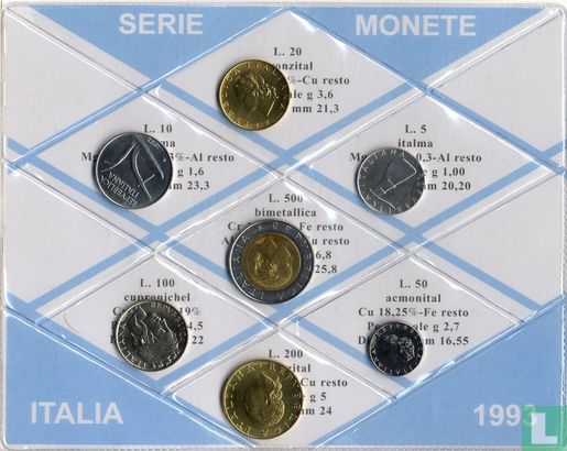Italië jaarset 1993 - Afbeelding 1