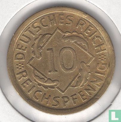 Deutsches Reich 10 Reichspfennig 1932 (F) - Bild 2