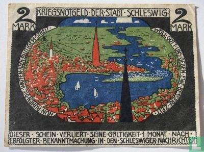 Schleswig, Stadt 2 Mark 1918 - Afbeelding 2