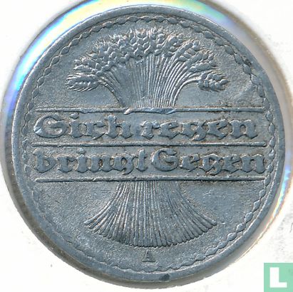 German Empire 50 pfennig 1920 (A) - Image 2