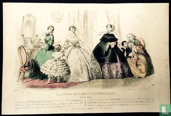 Quatre femmes et deux enfants (1850-1855) - 541 - Image 1