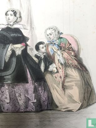 Quatre femmes et deux enfants (1850-1855) - 541 - Image 3
