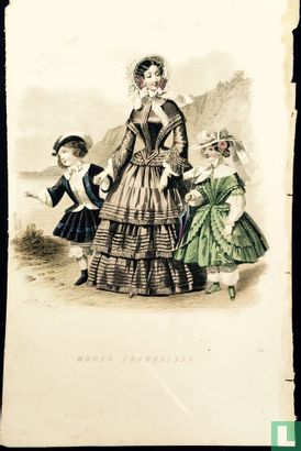 Une femme et deux enfants à la mer (1849-1853)- 341 - Image 1