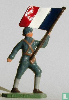 Franse infanterist - vaandeldrager - Image 1