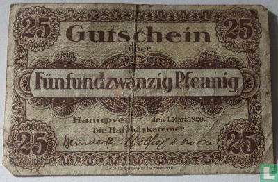 Hannover 25 Pfennig, 1920 - Image 1