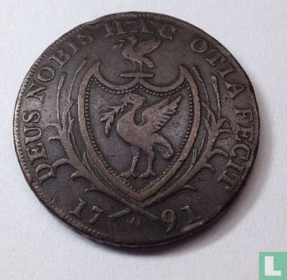 Great Britain  1/2 penny token 1791 - Image 1