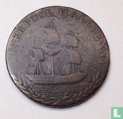 Great Britain  1/2 penny token 1791 - Afbeelding 2