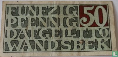 Wandsbek 50 Pfennig, 1919 - Image 1