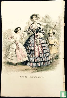  Une femme, un petit chasseur et une fille (1849-1853)- 332  - Afbeelding 1